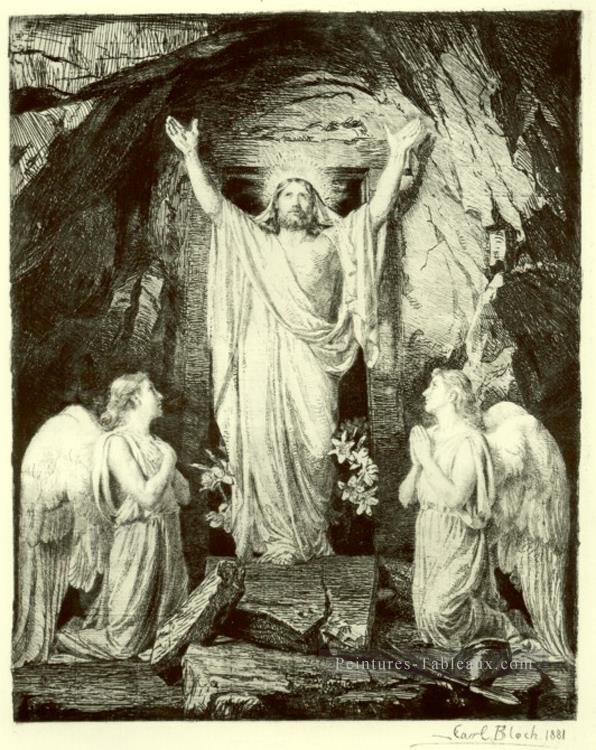 Résurrection du Christ Carl Heinrich Bloch Peintures à l'huile